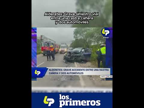 Alderetes: Grave siniestro vial entre una rastra cañera y dos automóviles