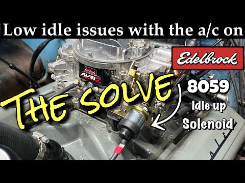 Edelbrock 8059 idle up solenoid install