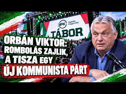 Orbán Viktor: Rombolás zajlik, a Tisza egy új kommunista párt - HírTV