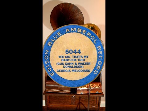 Charleston, "Yes Sir! That's My Baby" by the Georgia Melodians, Edison Blue Amberol cylinder 5044