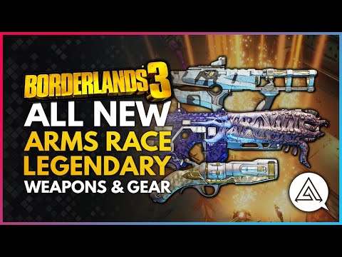 BORDERLANDS 3 | All New ARMS RACE Legendary Weapons & Gear So Far - Designer's Cut