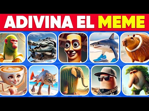 Adivina EL MEME De ANIMALES ITALIANOS🤣❤️Brainrot Memes😀Tralalero Tralala🦈Bombardino🐊Vaca Saturno🐮