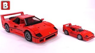 Ferrari F40 Competizione 75890 Speed Champions Comparison to Creator Expert Set by Brick Vault