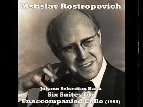 J S  Bach Cello  Suite Nr 5  M Rostropovich 1955