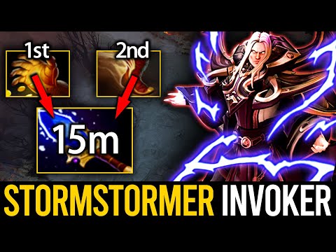 EPIC STORMSTORMER INVOKER vs EMBER MID - SUPER FAST FARM with HIS OWN ITEMS BUILD | Dota 2 Invoker