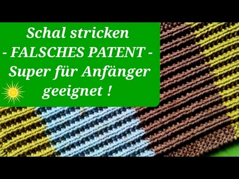 False patent, knitting a scarf
