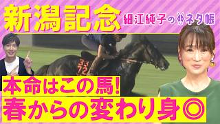 「追い切りがズバ抜けて良い！」ロデオドライブ、ダノンシーマ、ゾロアストロ・・・新潟記念(ＧⅢ)を元ジョッキーの細江さんが徹底解説！＜細江純子のネタ帳＞