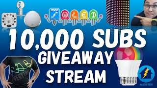 Livestream #2 - 10k Sub Thanks, Smart Lock Giveaway, WLED, and future comparison videos!