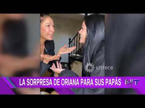 This is how Oriana Sabatini surprised her family by arriving unexpectedly at their home in Buenos...
