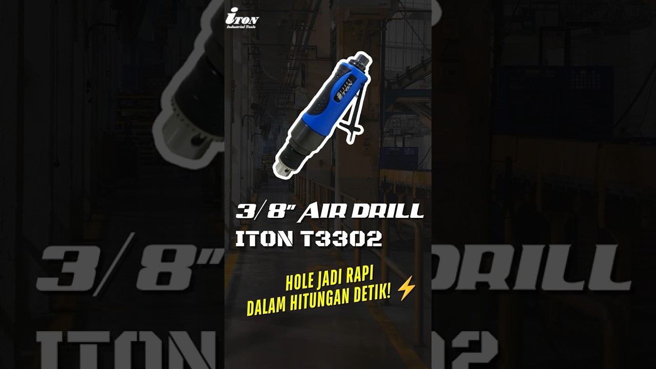 AIR DRILL ITON T3302 - RETAPPING ULIR JADI LEBIH SAT SET⚡