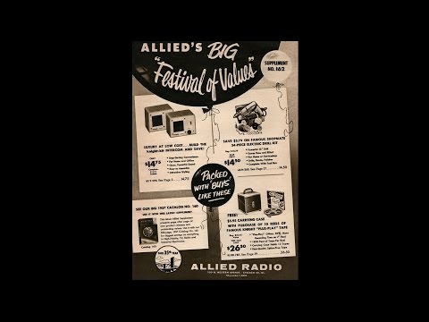 1956 Allied Radio - Allied's Big Festival of Values (supplement #162)
