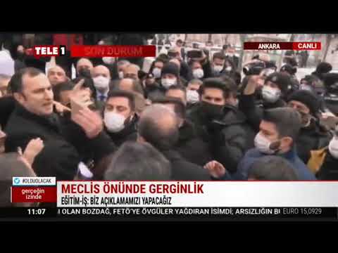 MECLİS ÖNÜNDE ÖĞRETMENLERE BARİKAT-TELE 1 TV-01/02/2022 | EĞİTİM İŞ