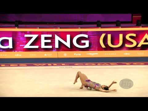 ZENG Laura (USA) - 2019 Rhythmic Worlds, Baku (AZE) - Qualifications Ball