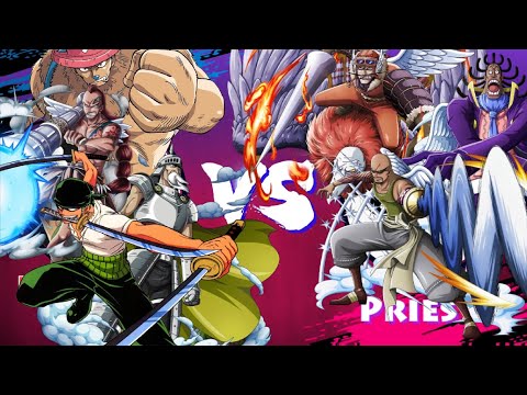 Priests VS Zoro, Chopper, Ganfall and Wyper Full Fight Sky Piea Arc | Sky Piea Saga | One Piece