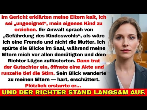 Meine Eltern wollten mir vor Gericht mein Kind nehmen — bis der Gutachter plötzlich erstarrte