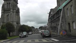 preview picture of video 'Driving Through Bourbriac On The D8, Côtes d'Armor, Brittany, France 19th October 2012'