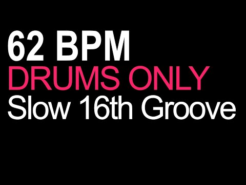 [Drum Beat] 62 BPM 4/4 16-bar Loop for 1 Hour (Practice, Improvise, Jam, Dance, Focus)