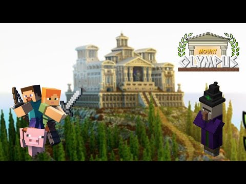FamilyPlaysCraft - MINECRAFT MOUNT OLYMPUS - Temple - *Got attacked by a witch*