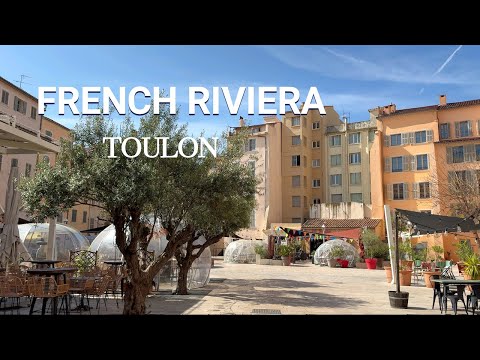 The FRENCH RIVIERA: TOULON | How to get there | Hotel | Port | City vibes | Beaches (4K)
