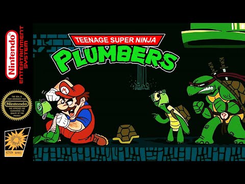Teenage Super Ninja Plumbers - Hack of Super Mario Bros. [NES]