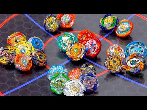 ALL STAMINA BEYBLADES Season 1-6 Epic Marathon Battle in ANIME STADIUM! | Beyblade Burst