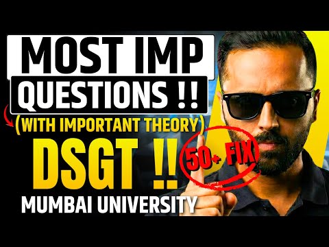 DSGT Most Important Questions with Important Theory | Mumbai University | Pradeep Giri SIr