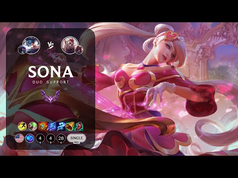 Sona Support vs Rakan - NA Master Patch 13.18