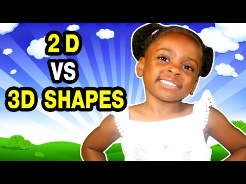 2D VS 3D Shapes | How to tell the difference | Shape naming | Comparing 2D and 3D shapes