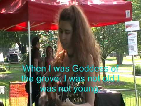 Huntington Folk Festival, Acoustic Live, Alisa Amor sings Goddess of the grove