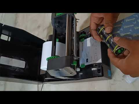 TSC Printer Ribbon and Roll Installation.How to Install Ribbon and Sticker Roll in TSC Printer.#tsc