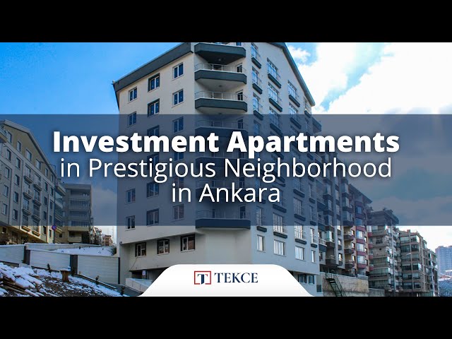 Investment Apartments in Prestigious Neighborhood in Ankara