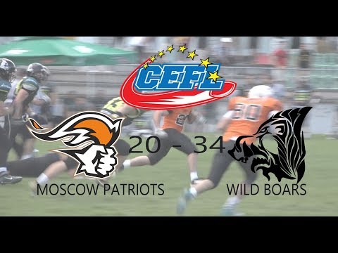 Wild Boars vs Moscow Patriots  34-20/CEFL 2018