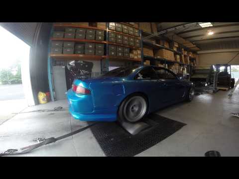 Tomei M8270 Turbo on Stock SR20det with JWT 264 cams Final numbers were 422