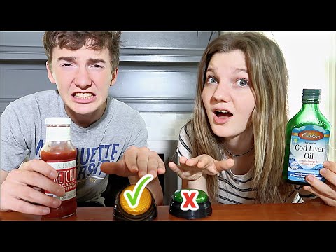 Don't Pick The GROSS Food MYSTERY BUTTON! | Match Up