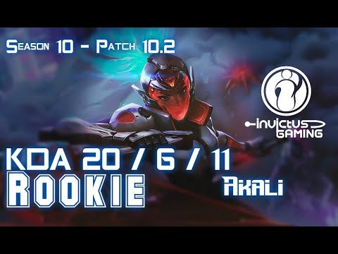 IG Rookie AKALI vs LEBLANC Mid - Patch 10.2 KR Ranked