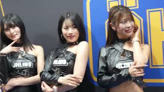【4K】TMCS2024 OHLINS ブース 朝倉咲彩 さかいゆりや 香月わかな さん② 東京モーターサイクルショー2024