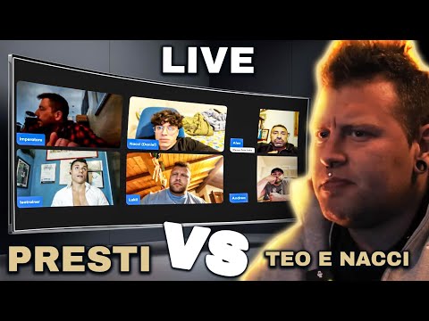 ANDREA PRESTI vs NACCI e TEO TRAINER IN LIVE con jena zuccaro e il luki