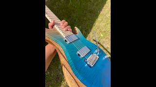 Video thumbnail for Kiesel A2 Aries 7 Neck Through Blue to Clear Fade Black Limba Body #kieselguitars by Mark Edward