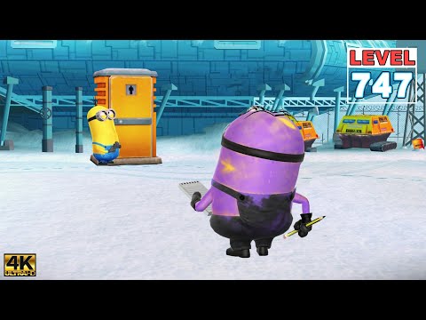 Minion rush Disguised Minion fly 2.2K meters on Gru's Rocket at The Arctic Base - Level 747 - 4K iOS
