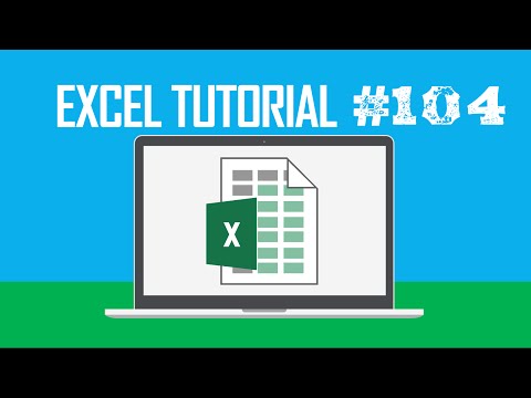 Excel Tutorial #104:  Extending Selection to the Last Cell Down (Ctrl + Shift + ↓)