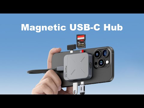 Hagibis Magnetic USB C Hub Type-C Multiport Adapter Docking Station For Macbook iPhone 16/15 Pro