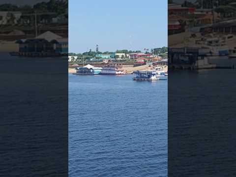 🇧🇷➡️ São Sebastião do Uatumã: Chegada ao porto. #amazonas #travel #rio #embarcacao #viagem #job
