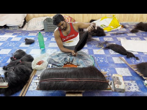 Amazing Girl's Waste Hair Recycling Complete Factory Process