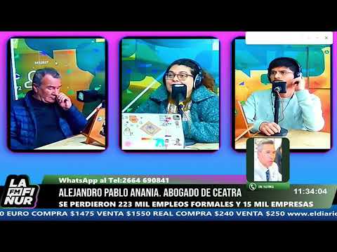 Industricidio. Alejandro Ananía, Abogado de CEATRA en FM Lafinur.