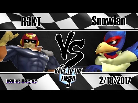 Race to the Finish 3 - R3KT (Captain Falcon) Vs. Snowlan (Falco) Melee