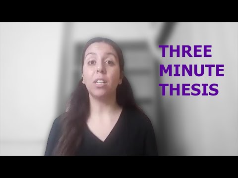 Three Minute Thesis (3MT) 2020 - Third Prize - Rabeb Teber