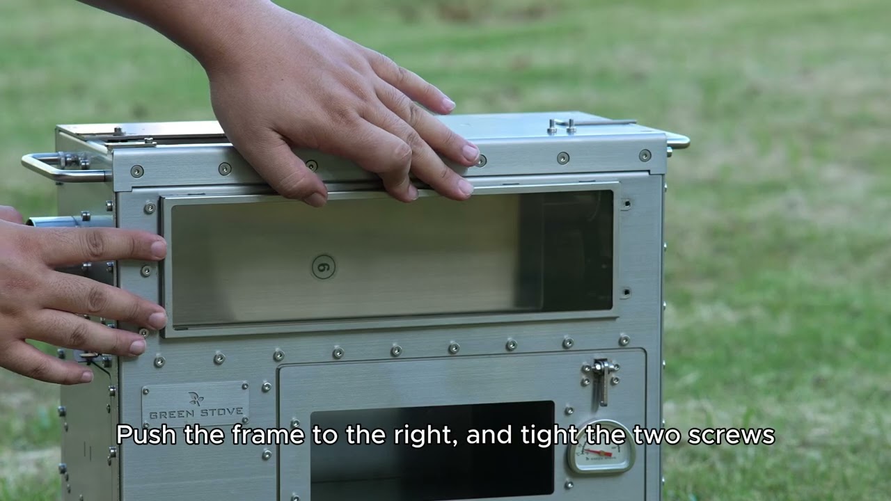 GreenStove Hori5 Window Glass Installation