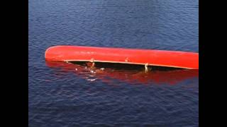 How to Empty a Swamped Canoe from the Water - Capistrano Flip