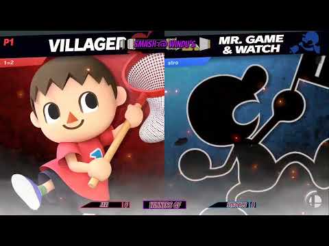 Javi (Villager) vs Strobics (Mr. Game & Watch) - Smash at Windu's 04/16/22 - Winners Semis