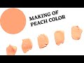 How to make Peach Colour  | Peach Colour Making | Acrylic Color Mixing | Painting Pot Gallery